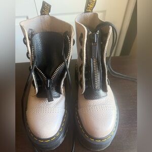 Dr. Martens Black and Tan Leather Boots